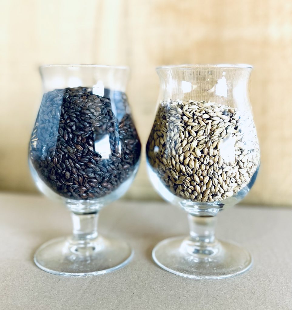 Malts d'orge pils et noir